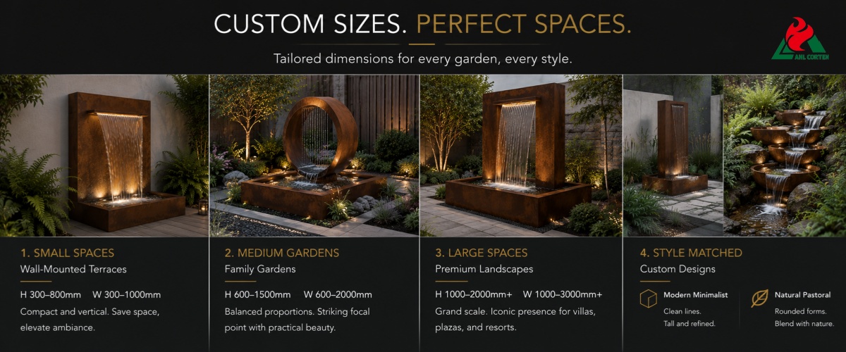 How to Precisely Customise the Dimensions of Your Water Feature for Different Garden Spaces